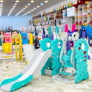 Indoor Baby Elephant Slide Kids Plastic Slide Toy